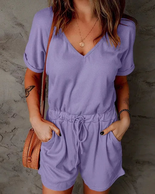 KYLIE - Casual Shorts Playsuit