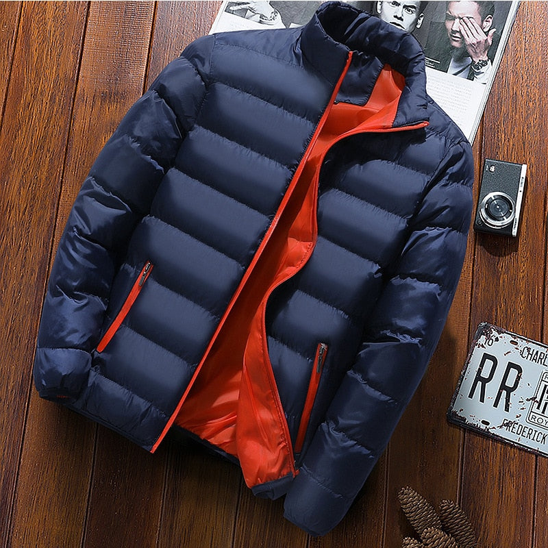ROLF - Herenjassen - Modieuze Casual Windjack - Thermische jas met opstaande kraag voor heren - buitenkleding