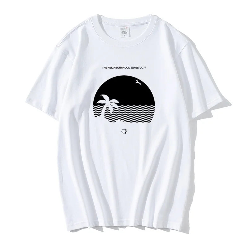 SERGIO - Heren Bedrukt Strand T-Shirt
