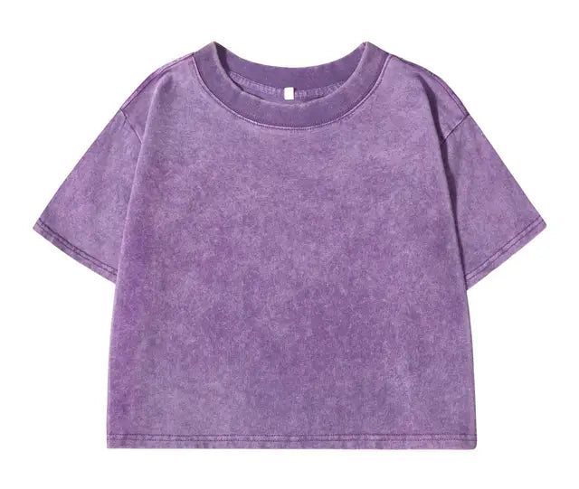 LEAH - Casual T-Shirt van Gewassen Katoen