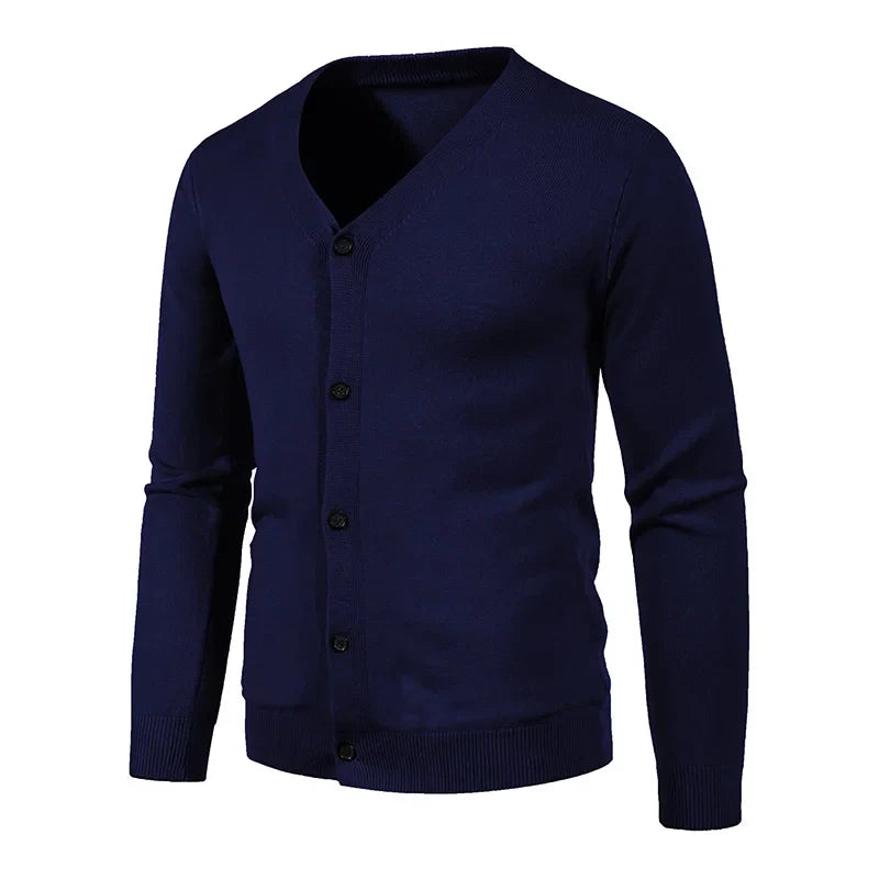 BENCE - Casual Gebreid Vest met V-Hals