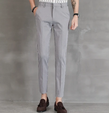 VINKO - Heren Formele Broek met Elastische Tailleband
