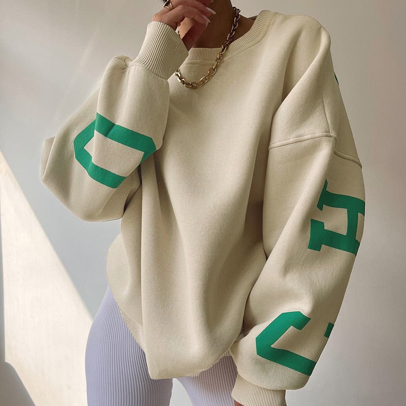 VALERIE - Zachte hoodie met lange mouwen