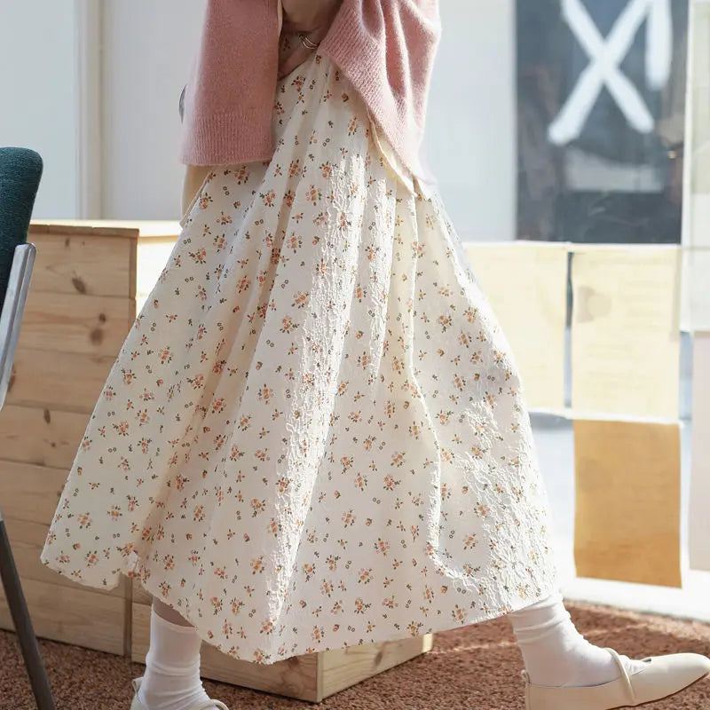 NESTA - Vintage Bloemen Lange Rok
