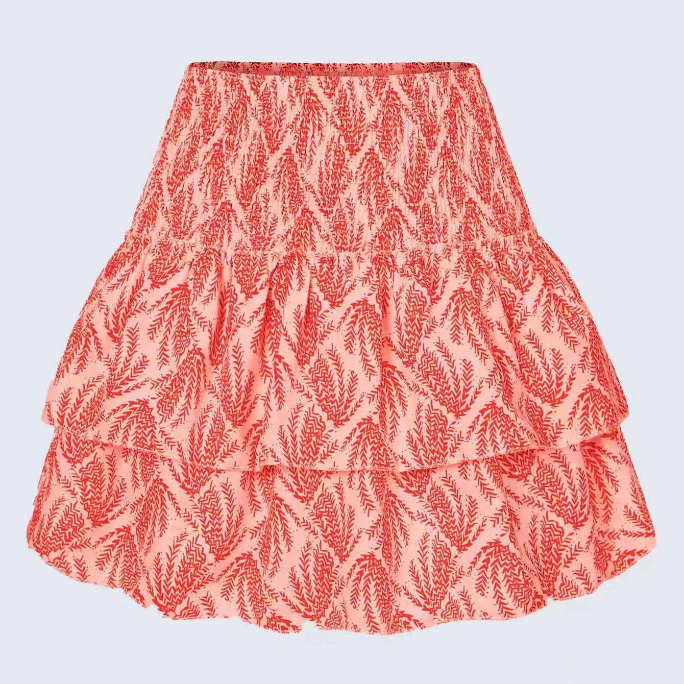 EUPHEMIA - Vintage Bloemenplooien Minirok