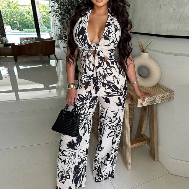 TERESA - Zomer Sexy V-hals Jumpsuit