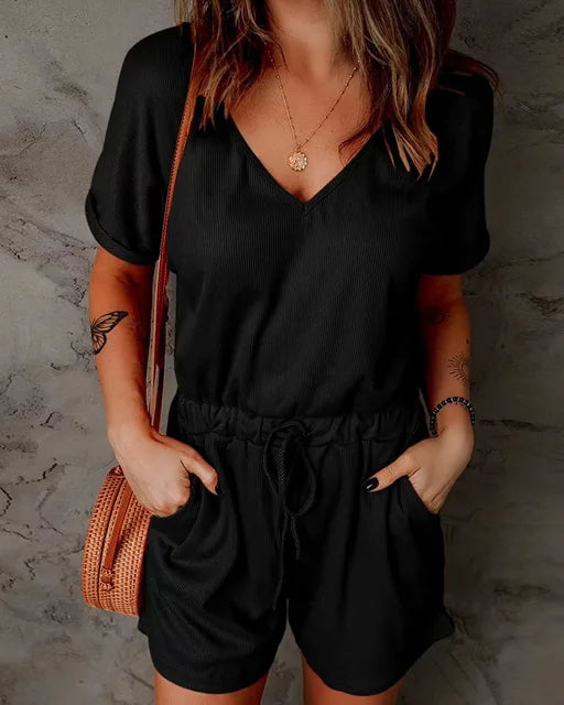 KYLIE - Casual Shorts Playsuit