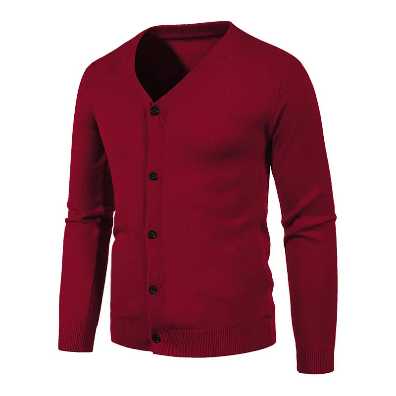 BENCE - Casual Gebreid Vest met V-Hals