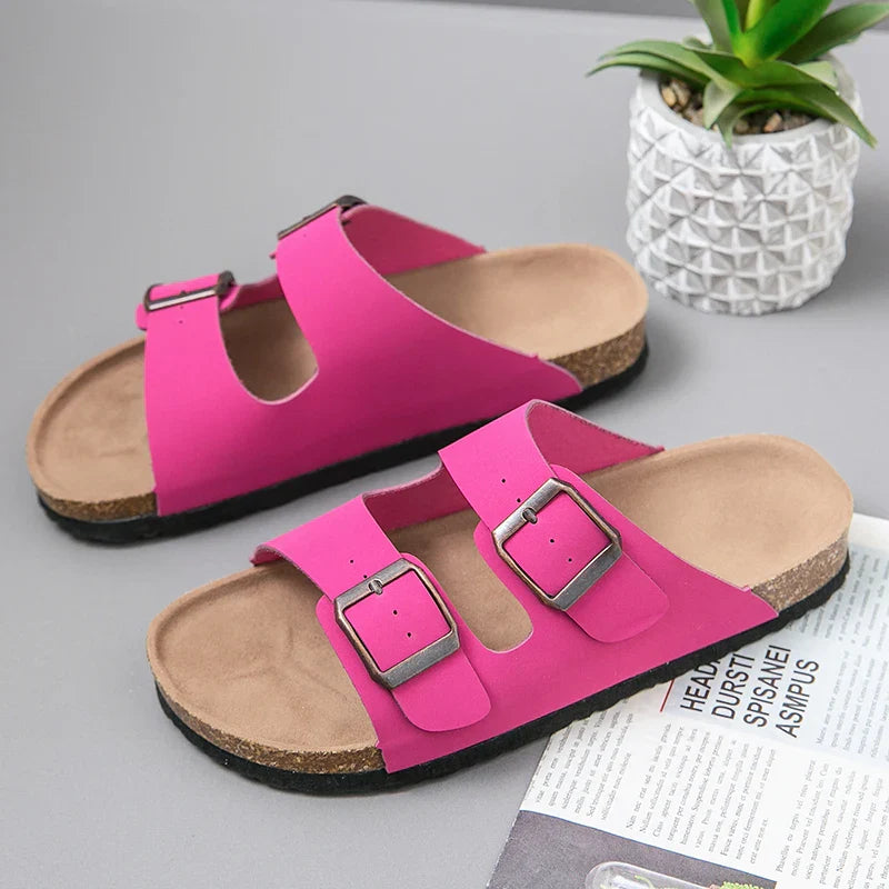 BENCE - Stijlvolle Dubbele Gespslippers