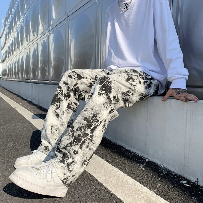 HAKON - Heren Bedrukte Stijlvolle Jeans