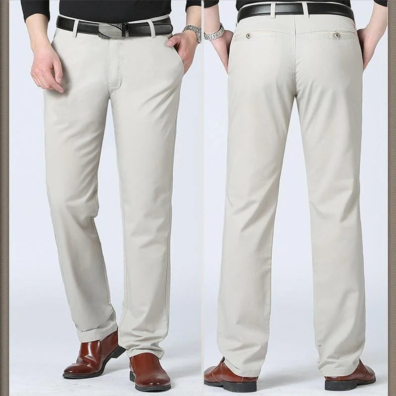 LIUDAS - Business Casual Slim Fit Katoenen Broek