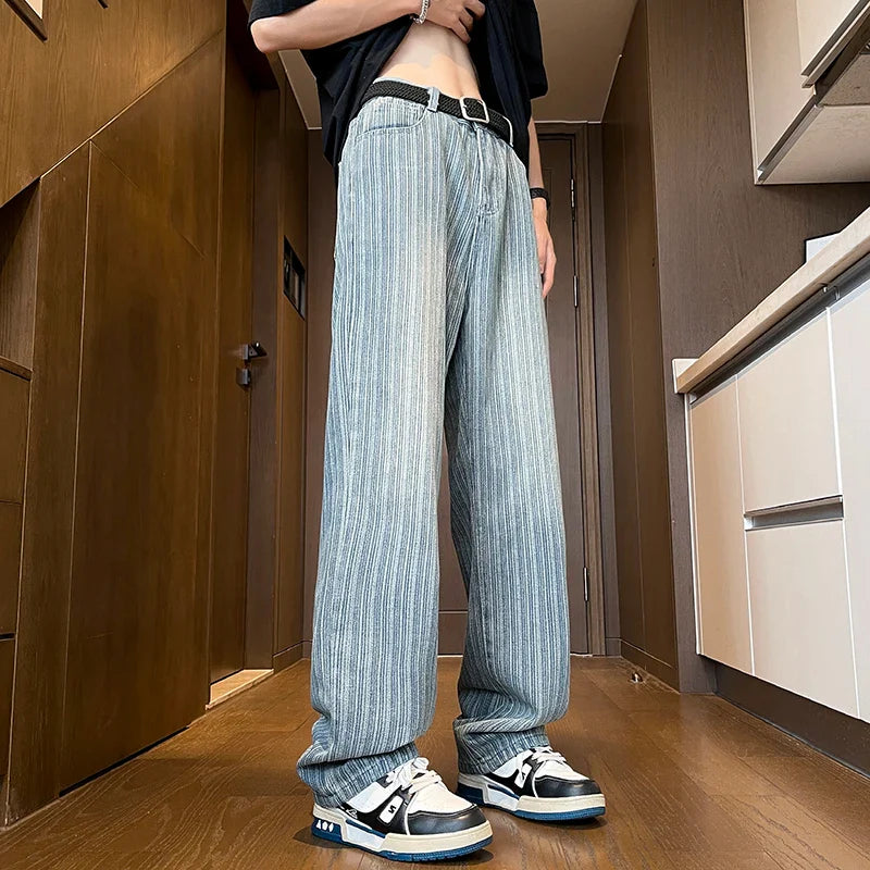 Heren Wijde Broek | Casual Losvallende Pijpen | Comfortabele Zomerse Streetwear