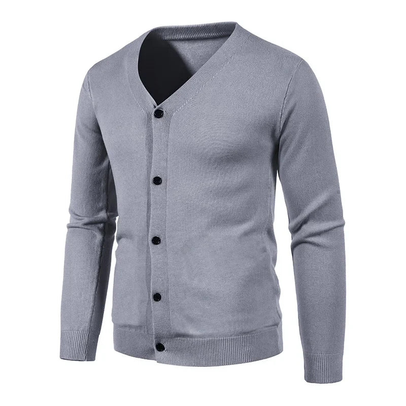 BENCE - Casual Gebreid Vest met V-Hals