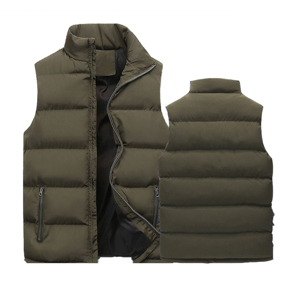 CHRISTOPH - Bodywarmer - gevoerd met opstaande kraag en rits