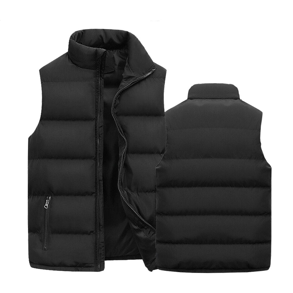 CHRISTOPH - Bodywarmer - gevoerd met opstaande kraag en rits