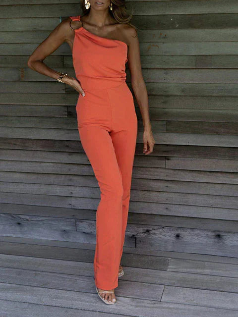 MINNA - Mouwloze jumpsuit zonder rug