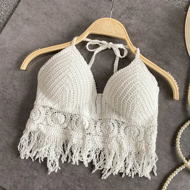 Sabine - Dames Boho Strand Gehaakt Gebreid Badpak BH