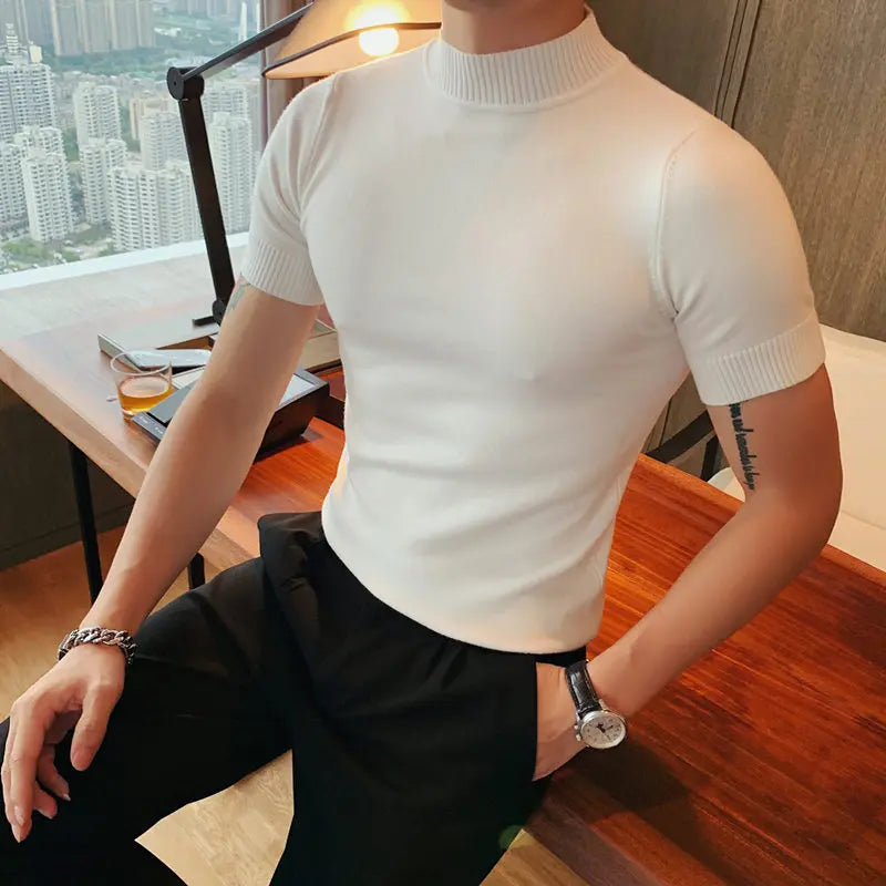 JAVIER - Zomer Slim Gebreid T-Shirt