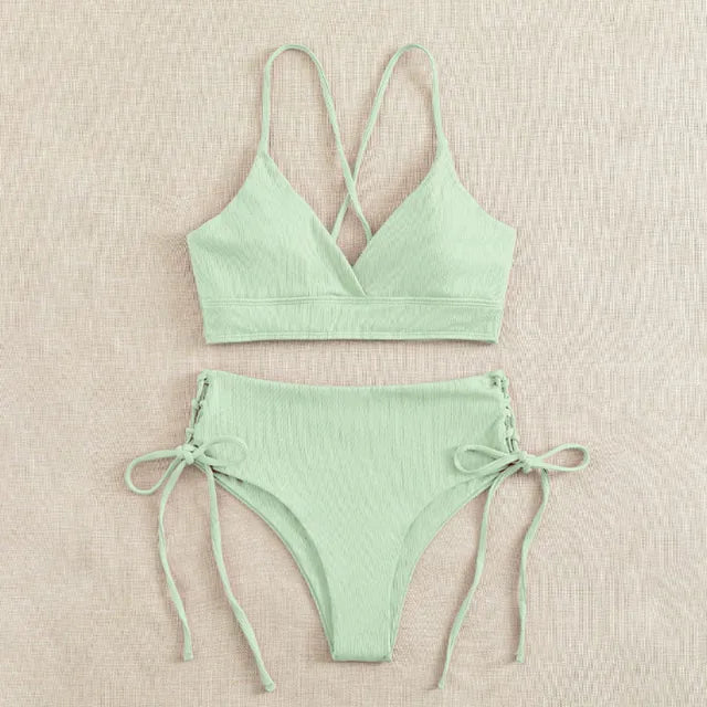 VIOLETTE - Stijlvol V-Hals Bikini-Set