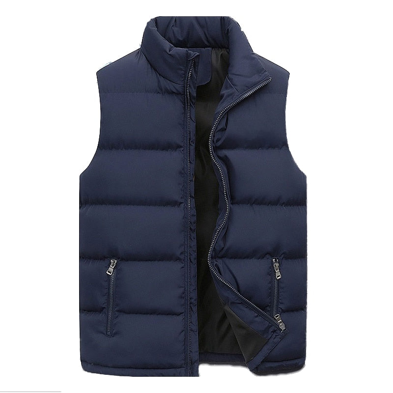 CHRISTOPH - Bodywarmer - gevoerd met opstaande kraag en rits