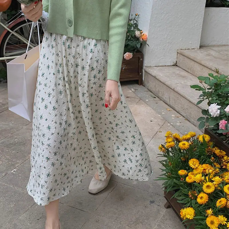 NESTA - Vintage Bloemen Lange Rok
