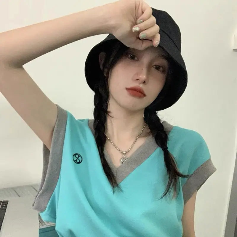 Sophie - Opvouwbare katoenen zwarte buckethat