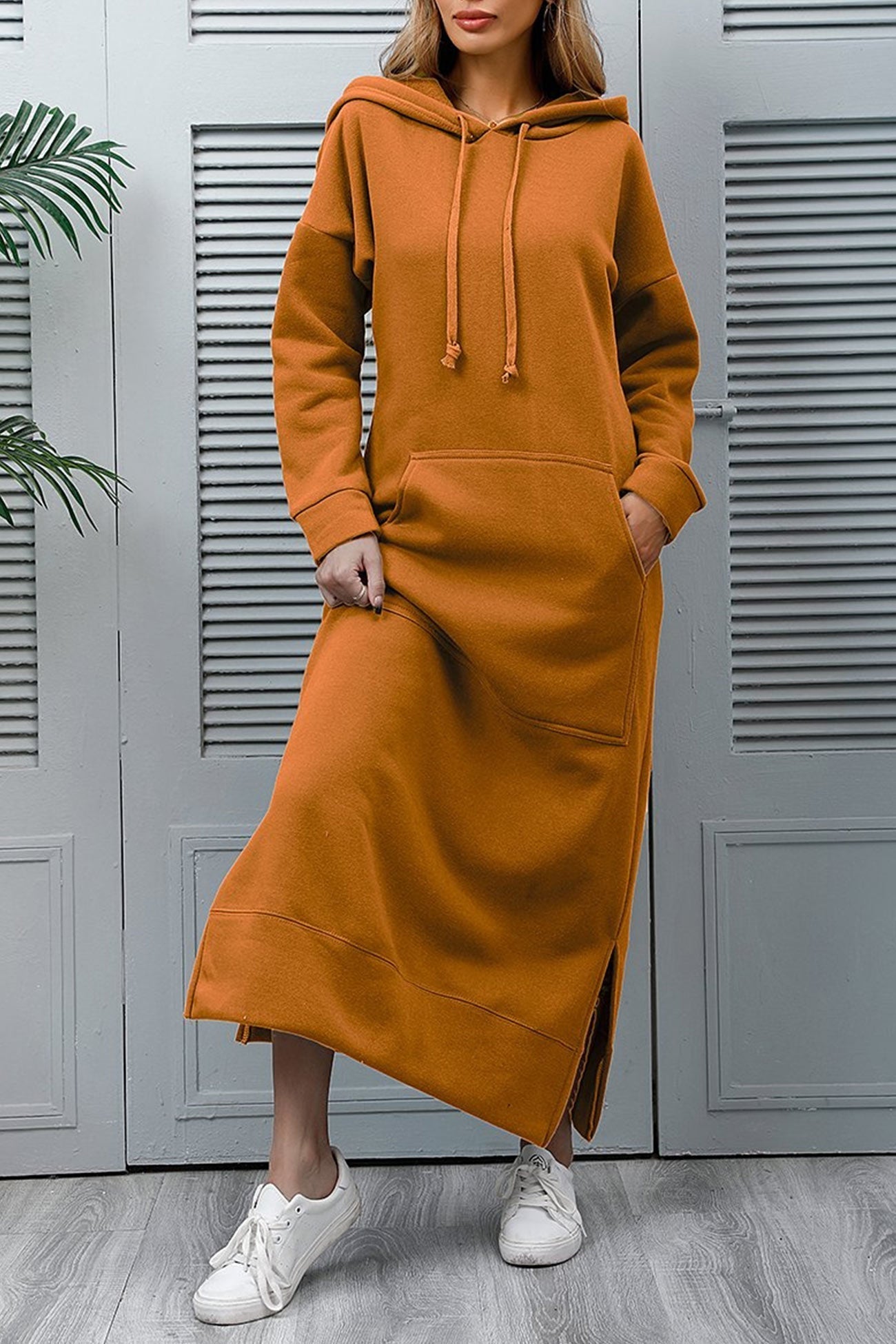 ELLA - Hoodie Jurk met Split