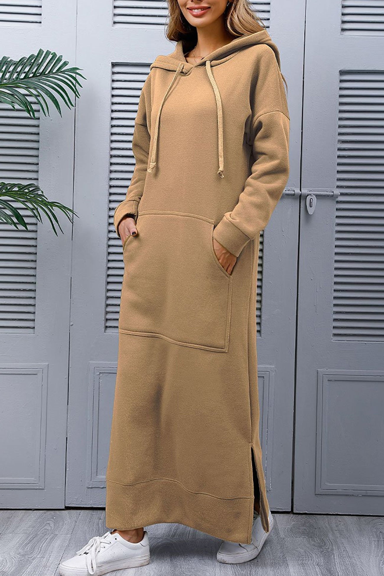 ELLA - Hoodie Jurk met Split