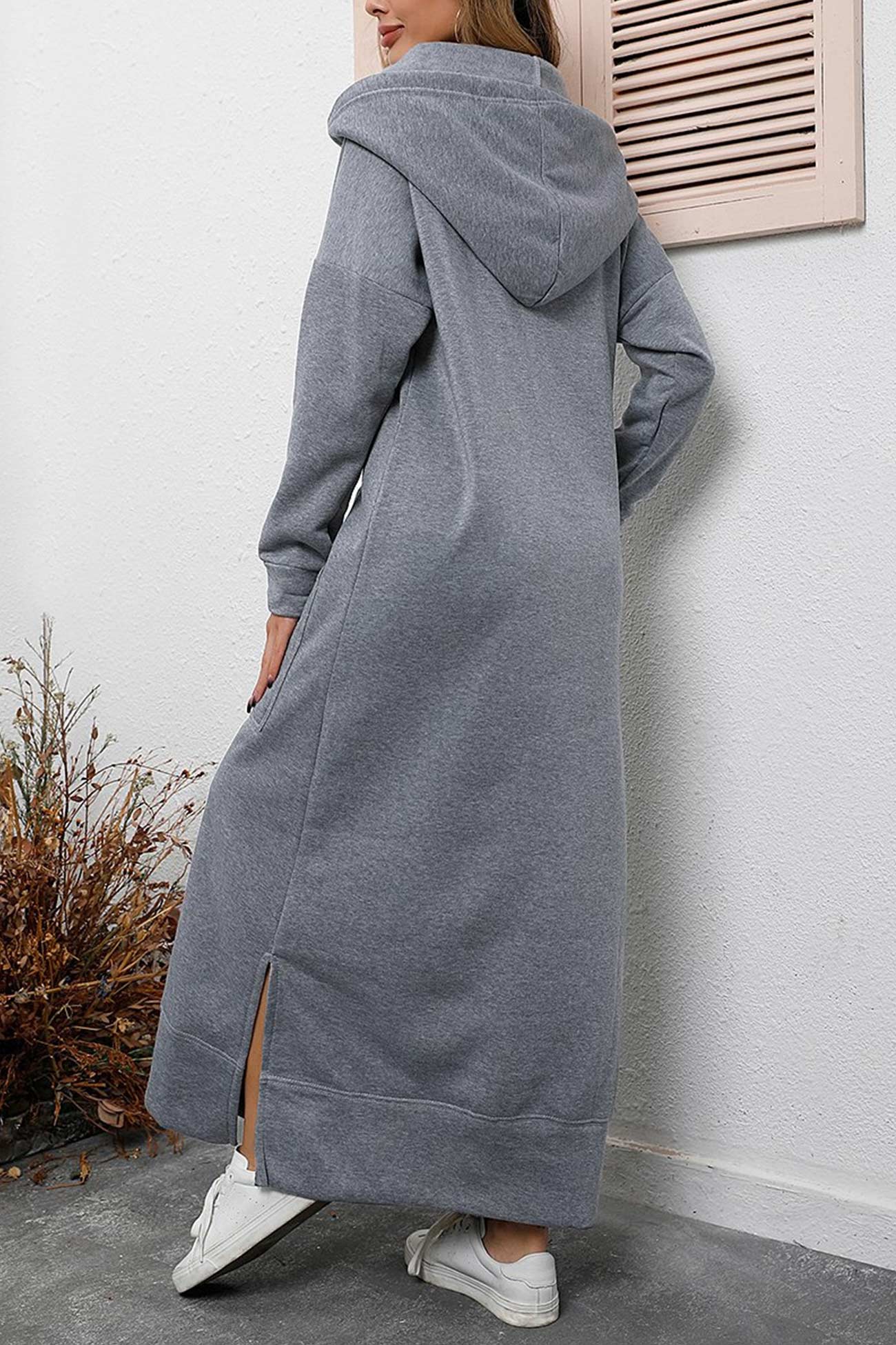 ELLA - Hoodie Jurk met Split