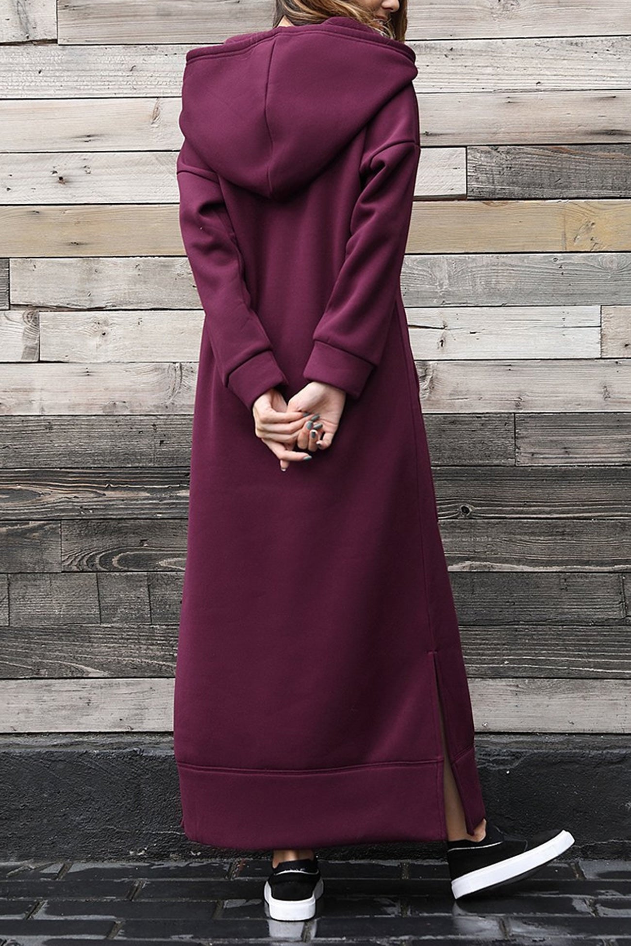 ELLA - Hoodie Jurk met Split