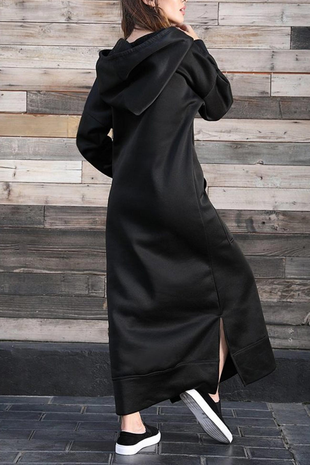 ELLA - Hoodie Jurk met Split