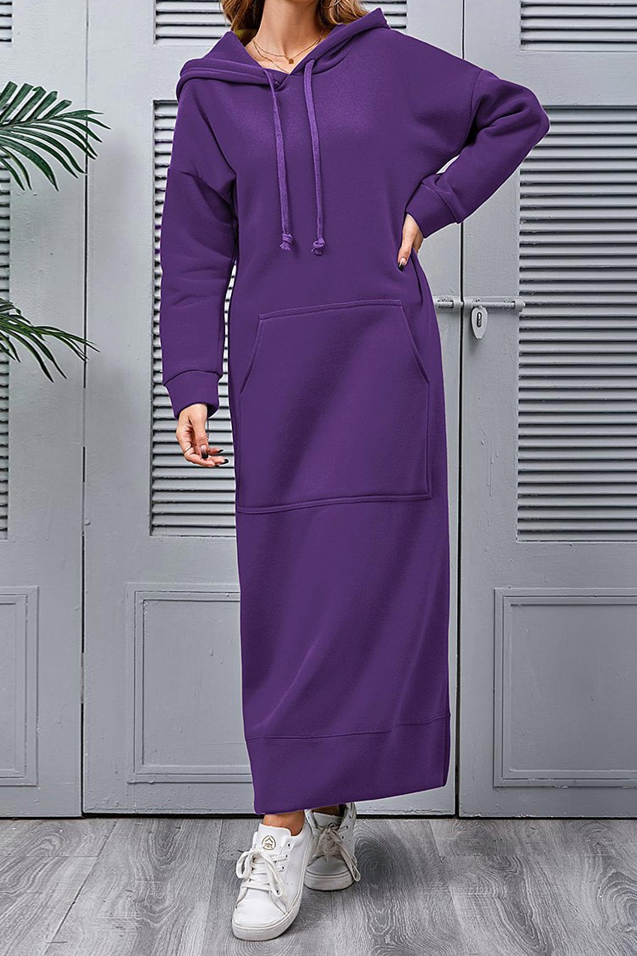 ELLA - Hoodie Jurk met Split