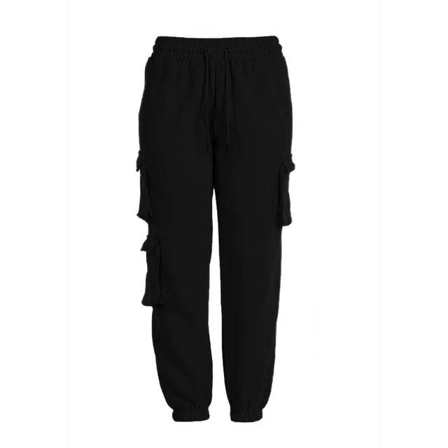 THERESIA - Dames Jogger Sweatpants met hoge taille en trekkoordsluiting