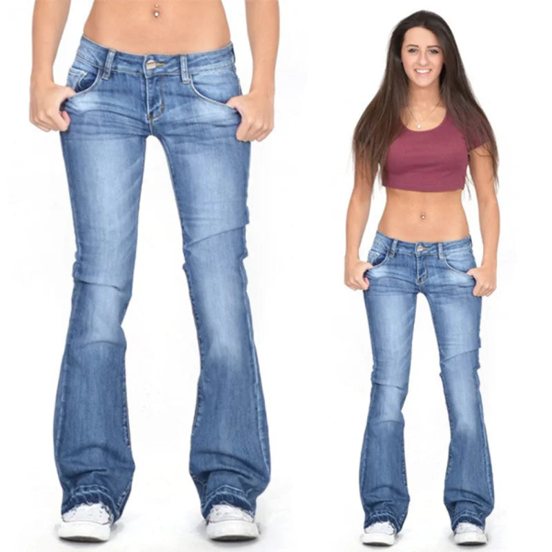 ADRIANA - Moderne flared jeans voor vrouwen
