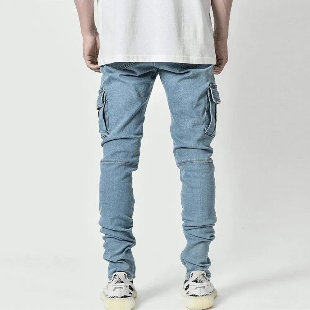 KIKO - Heren Elastische Cargo Jeans