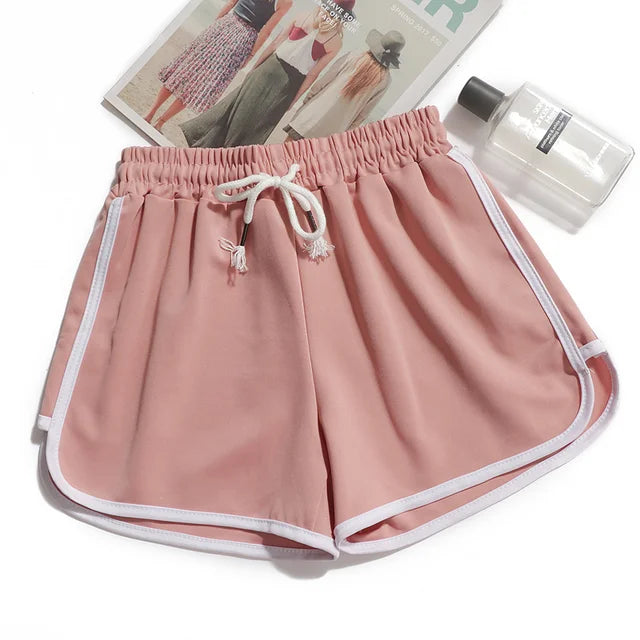 HENDRIKA - Dames Gestreepte Shorts met Ademende Elastische Taille