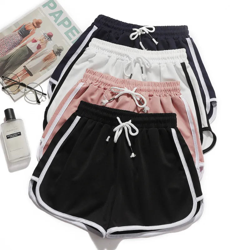 HENDRIKA - Dames Gestreepte Shorts met Ademende Elastische Taille