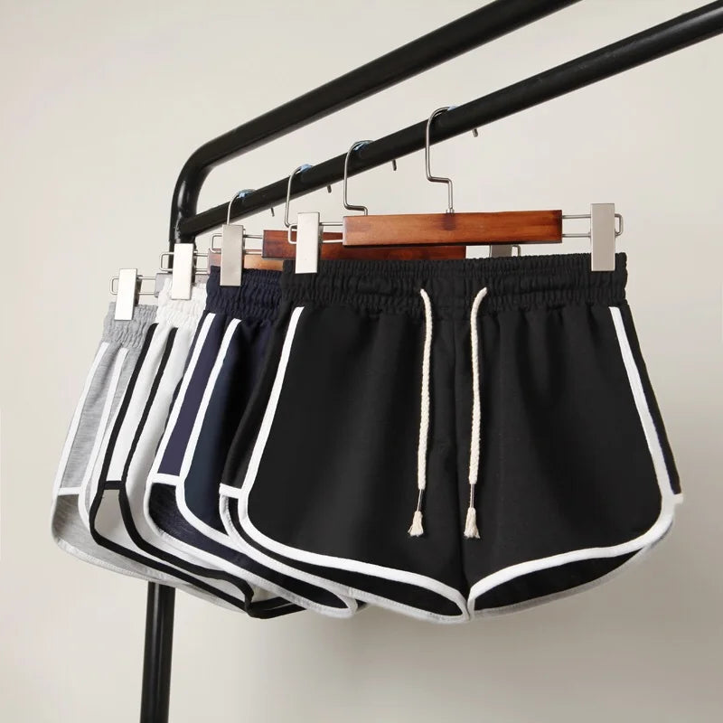 HENDRIKA - Dames Gestreepte Shorts met Ademende Elastische Taille