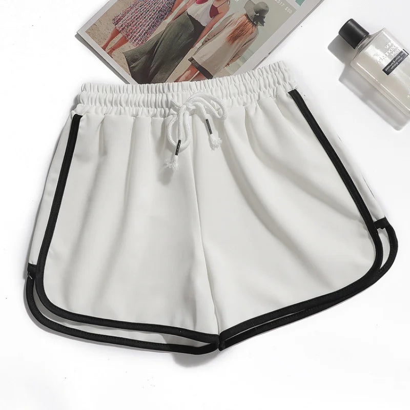 HENDRIKA - Dames Gestreepte Shorts met Ademende Elastische Taille