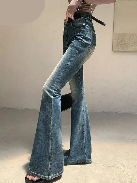 CAROLINE - Boot Cut High Waist Flare Jeans voor Dames