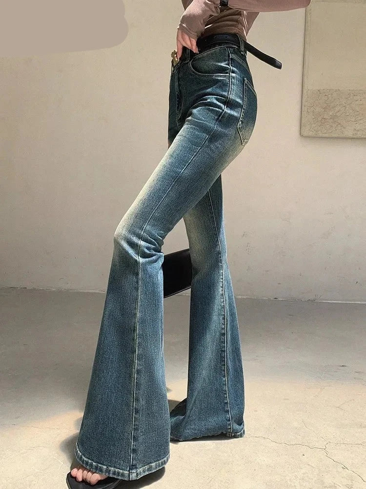 CAROLINE - Boot Cut High Waist Flare Jeans voor Dames