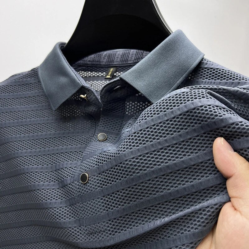 ADRIAEN - Premium zijden poloshirt voor heren