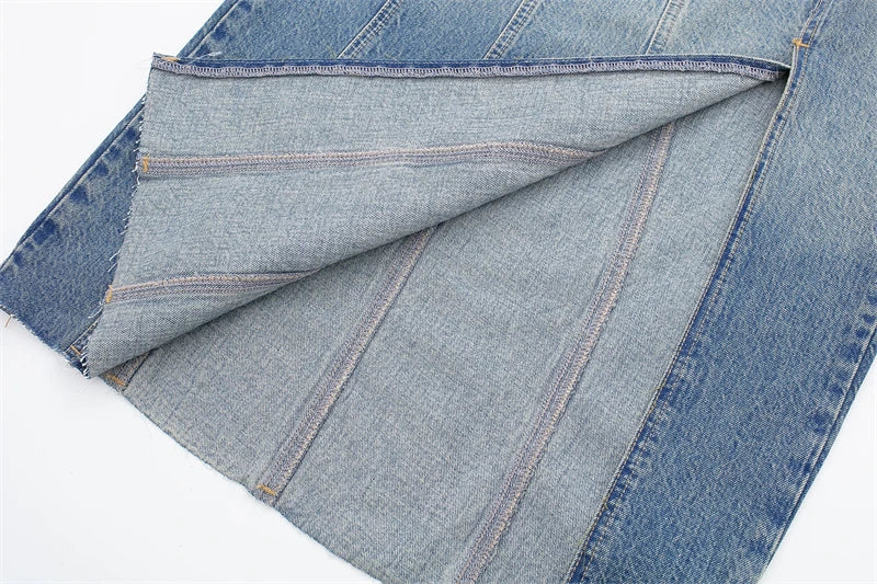 KATYA - Lente Denim Midi-rok