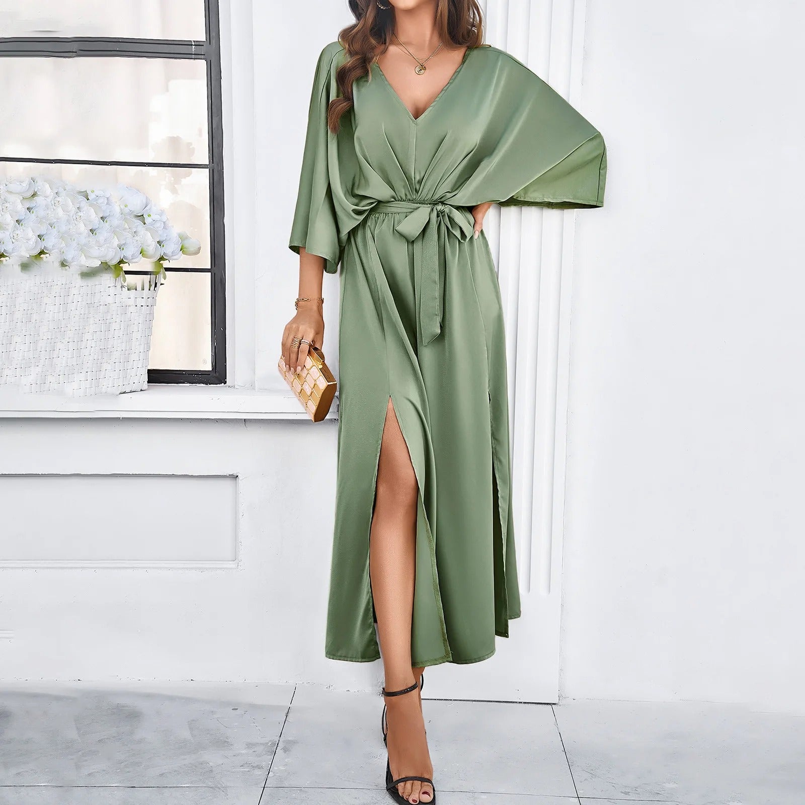 SOFIA - Elegante Lentejurk met V-Hals