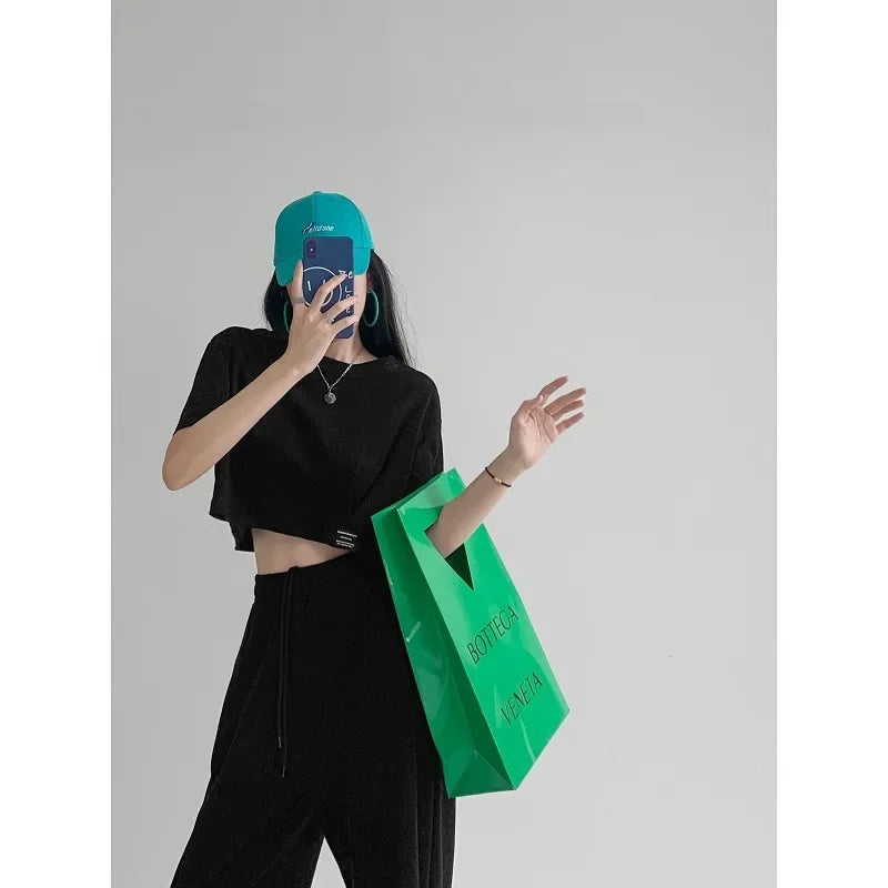 NYLA - Comfortabel Losvallend Crop Tee