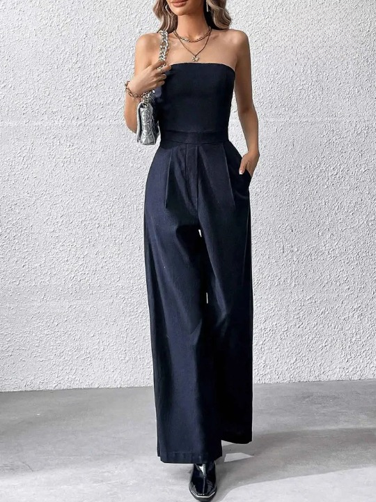 PAULA - Modieuze Strapless Playsuit