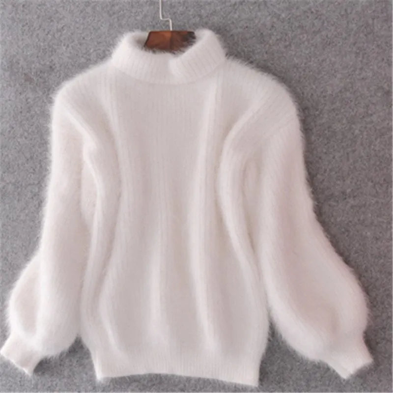 ROSA - Vintage trui in Angora-stijl: losjes gebreid en eenvoudig
