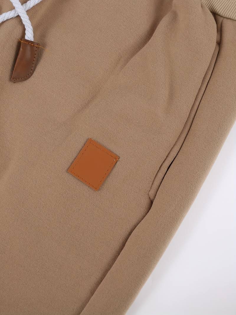 STEFAN -  Relaxte, nonchalante broek met vetersluiting
