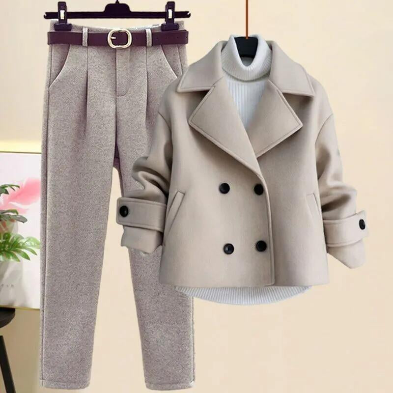 Faye - 2024 Herfst Winter Elegant Wollen Kostuum