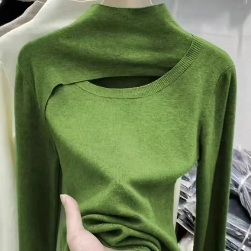Gwendolyn - Elegante Sweater met Halve Hoogte Kraag